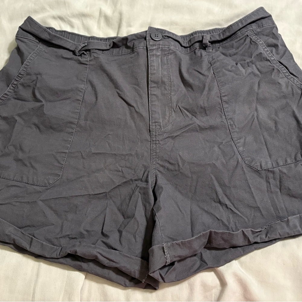 Sanctuary Charcoal Women's Cargo Shorts
